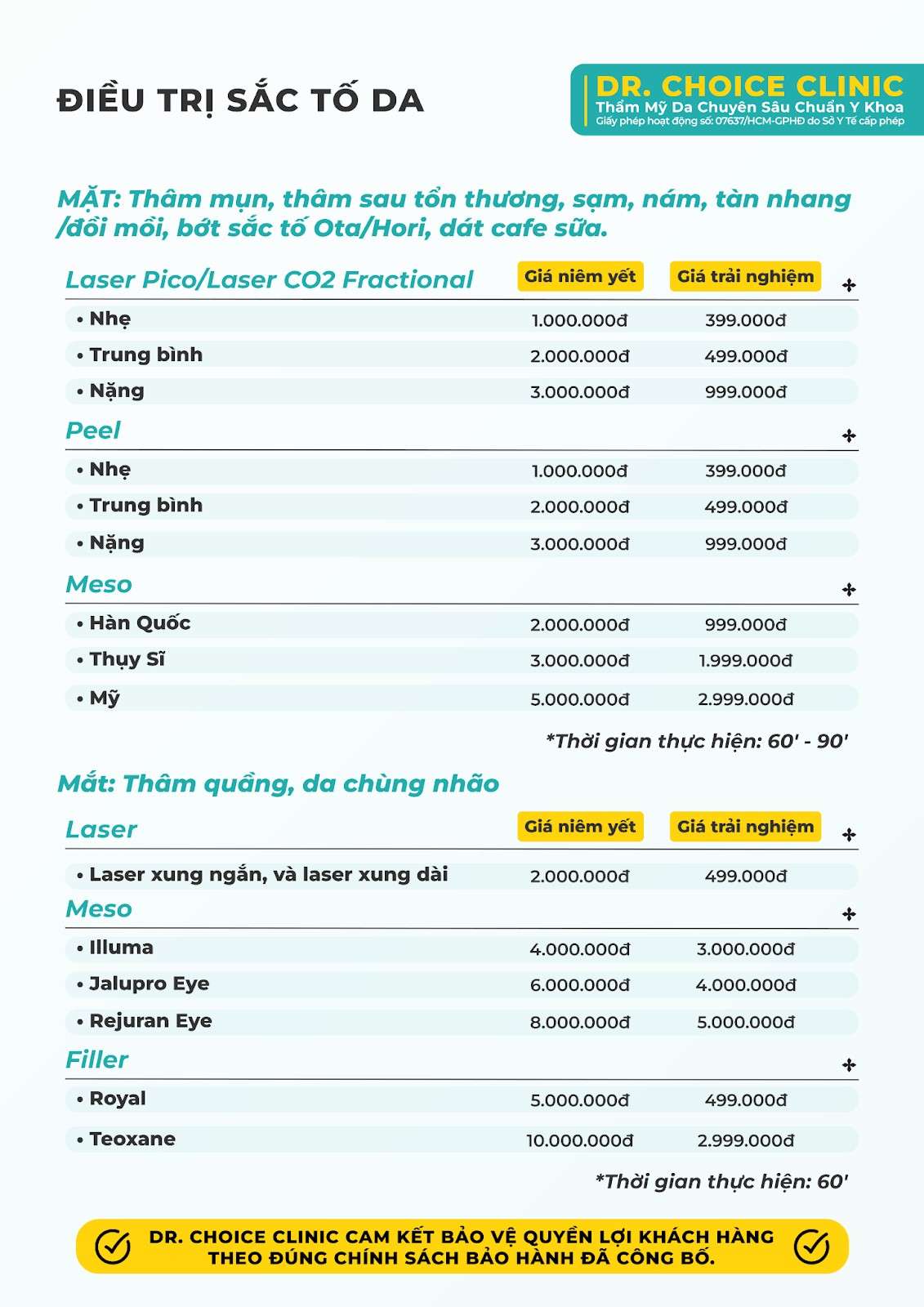 Phòng khám điều trị thâm quầng mắt hiệu quả ở TPHCM 31 Báo giá điều trị thâm quầng mắt tại Dr. Choice Clinic