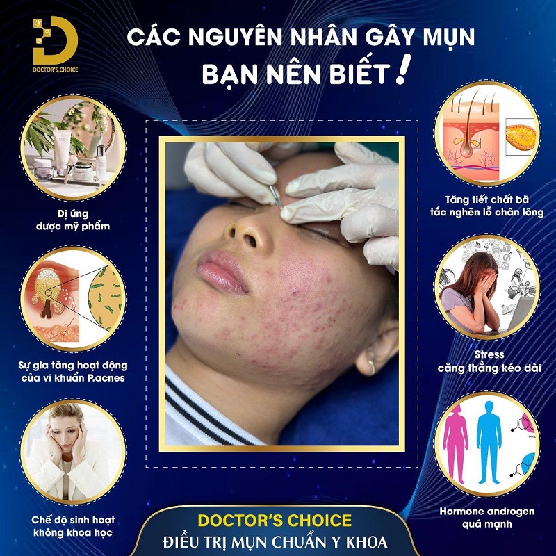 Phòng Khám Điều Trị Mụn Viêm An Toàn, Vệ Sinh TPHCM 11 nguyên nhân gây nên mụn viêm