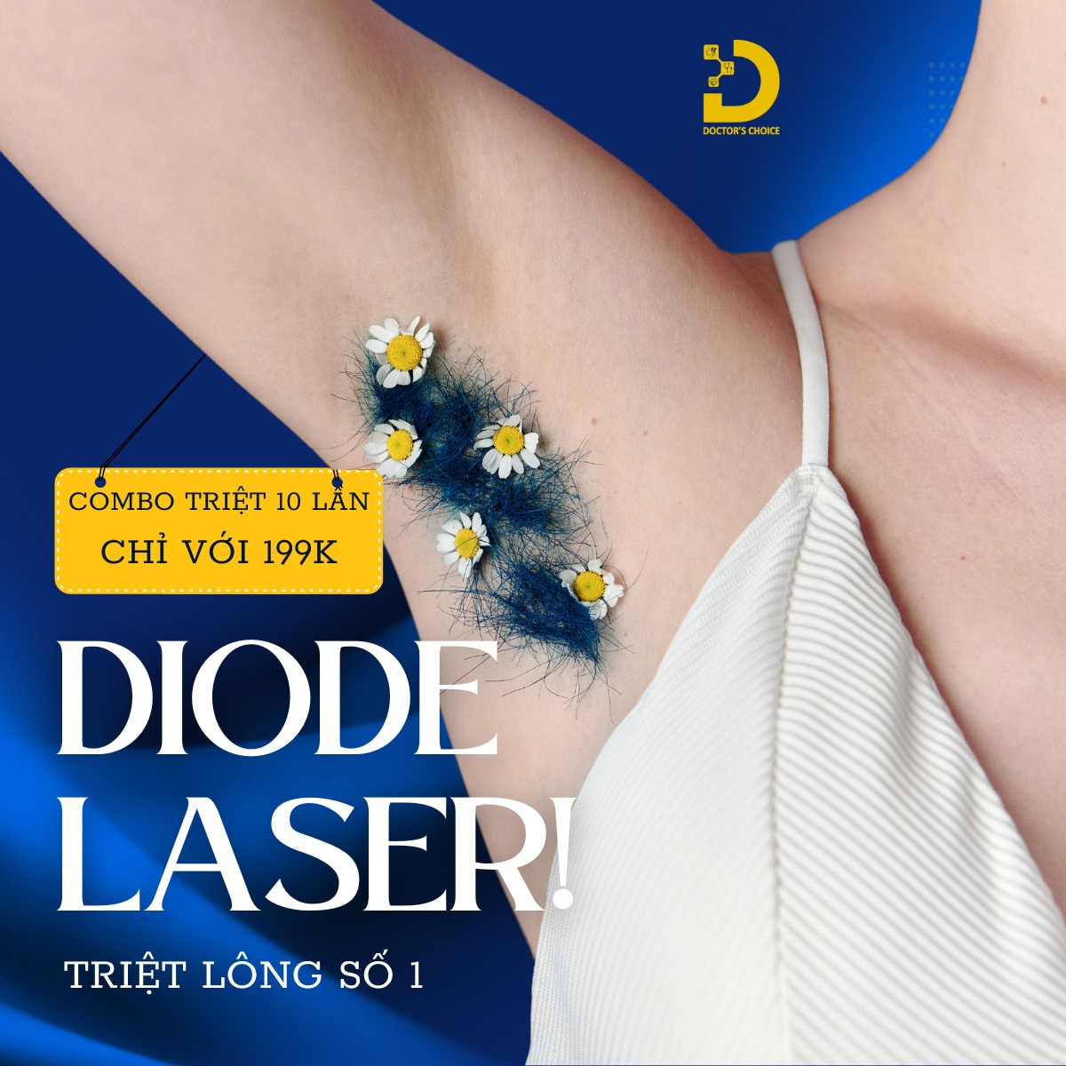 Dịch vụ triệt lông nách "vĩnh viễn" tại TPHCM hiệu quả không đau 13 Laser Diode là giải pháp mang đến hiệu quả triệt lông nách được nhiều chị em lựa chọn