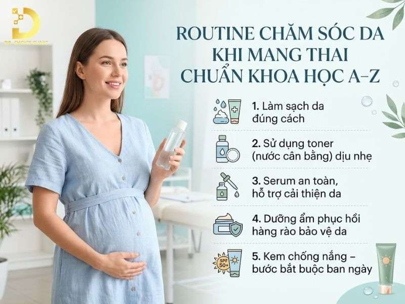 Hướng Dẫn Chăm Sóc Da Khi Mang Thai An Toàn, Hiệu Quả A–Z 9 Routine chăm sóc da khi mang thai như thế nào chẩn?