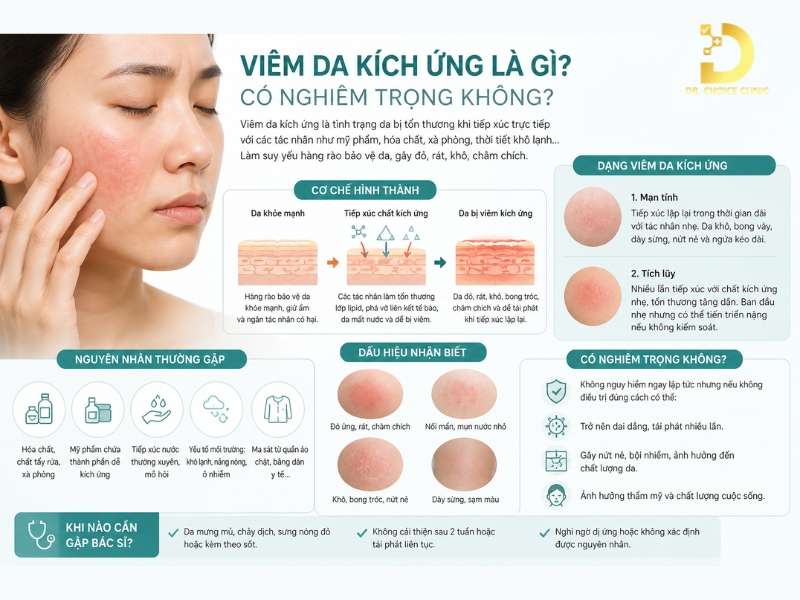 Phòng Khám Điều Trị Viêm Da Kích Ứng An Toàn, Hiệu Quả HCM 10 Viêm da kích ứng là gì? Có nghiêm trọng không?