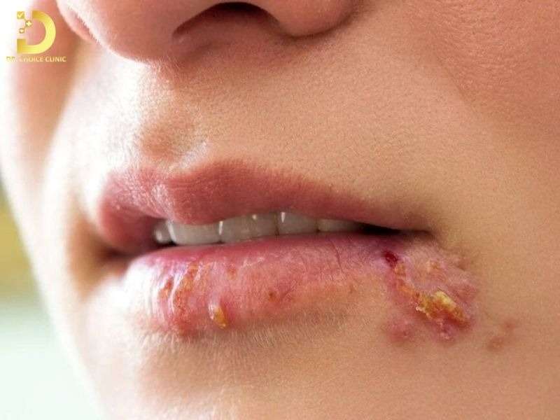 Top Bệnh Về Da Mùa Hè Thường Gặp & Cách Phòng Ngừa Hiệu Quả 24 Mụn rộp (Herpes)