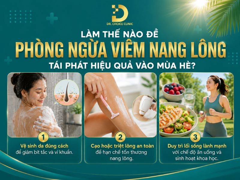 Bệnh Viêm Nang Lông Mùa Hè: Nguyên Nhân, Cách Điều Trị Và Phòng Ngừa Hiệu Quả 13 Phòng ngừa bệnh viêm nang lông hiệu quả