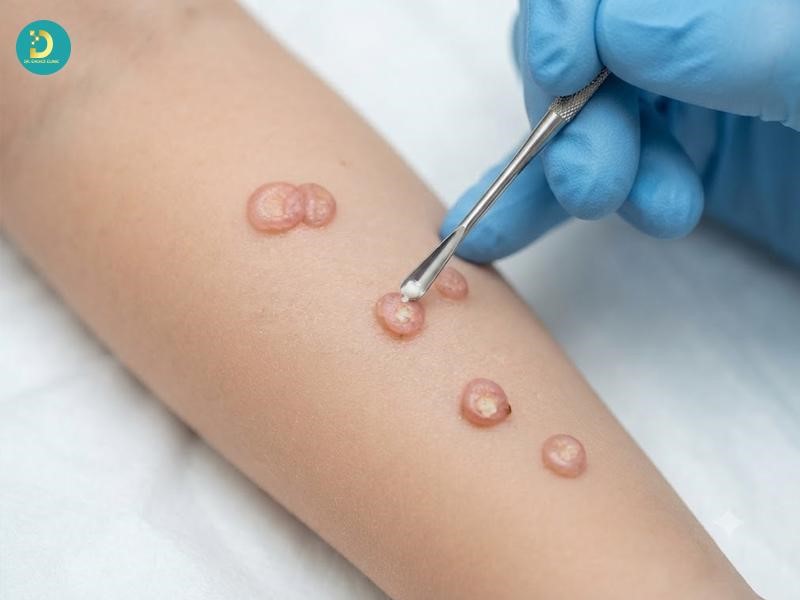 Bệnh U Mềm Lây Ở Trẻ Em: Nguyên Nhân, Biểu Hiện, Cách Điều Trị An Toàn 16 Nạo tổn thương (Curettage) u mềm