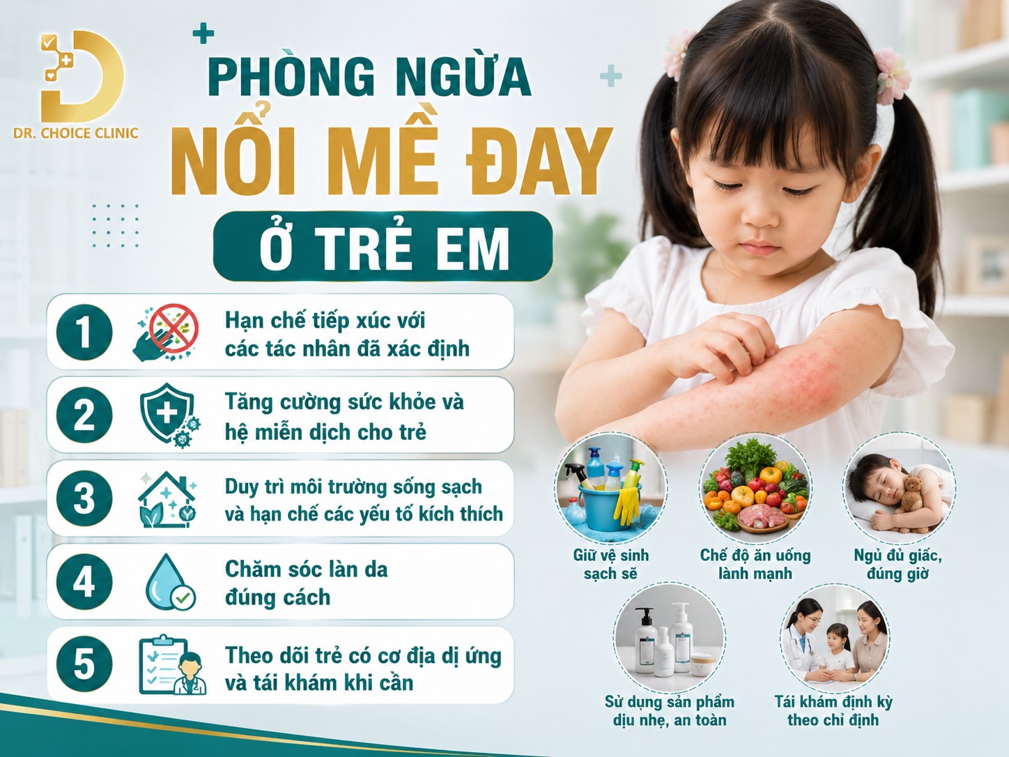 Nổi Mề Đay Ở Trẻ Em Có Nguy Hiểm Không? Cách Điều Trị Và Phòng Ngừa 11 Phòng ngừa nổi mề đay ở trẻ em