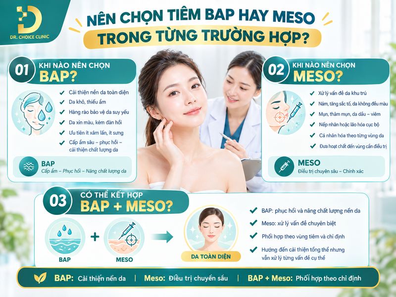 So Sánh Tiêm BAP Và Meso: Nên Chọn Phương Pháp Nào? 10 Kinh nghiệm chọn phương pháp tiêm BAP hay Meso phù hợp