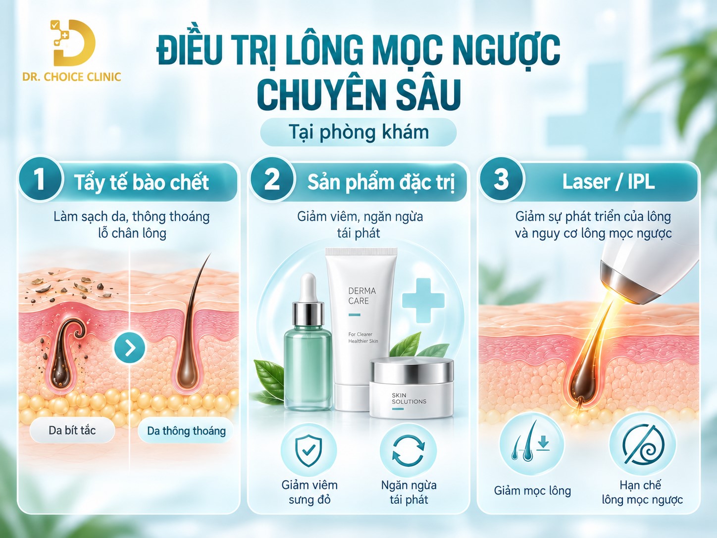 Lông Mọc Ngược Là Gì? Nguyên Nhân Và Cách Xử Lý Hiệu Quả 13 Điều trị lông mọc ngược chuyên sâu tại spa