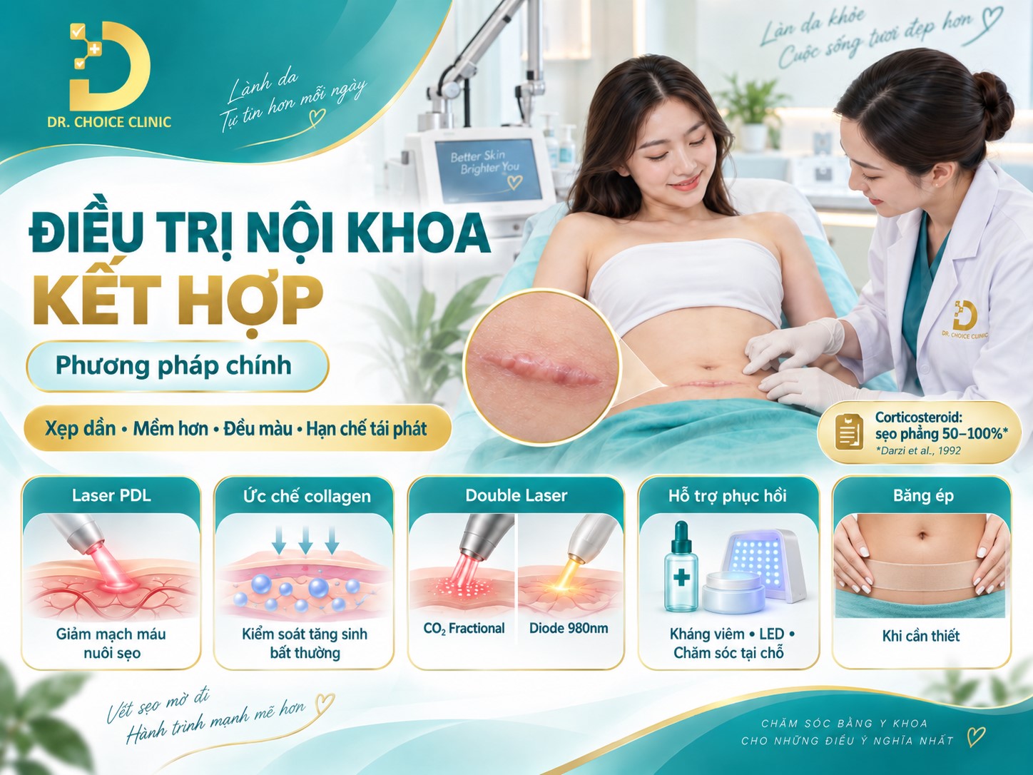 Vết Sẹo Mổ Đẻ Bị Lồi: Nguyên Nhân & Cách Điều Trị Hiệu Quả 10 Điều trị sẹo lồi mổ để kết hợp nội khoa và ngoại khoa