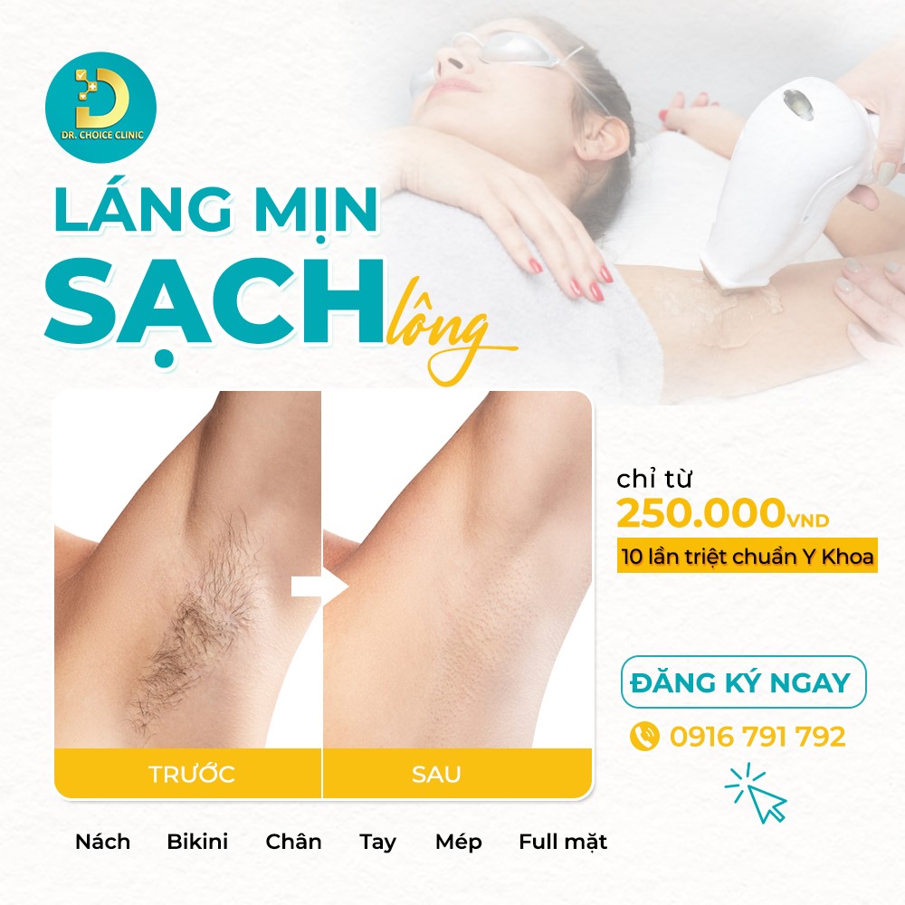 Lông Mọc Ngược Là Gì? Nguyên Nhân Và Cách Xử Lý Hiệu Quả 15 Dr Choice là phòng khám da liễu nhận điều trị tình trạng lông mọc ngược an toàn, hiệu quả