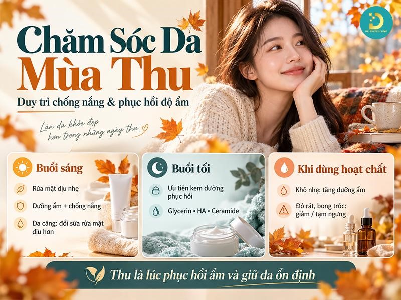 Cách Chăm Sóc Da Khỏe Đẹp Theo Mùa Phù Hợp Cho Mọi Loại Da 12 Chăm sóc da mùa thu: Duy trì chống nắng và phục hồi độ ẩm