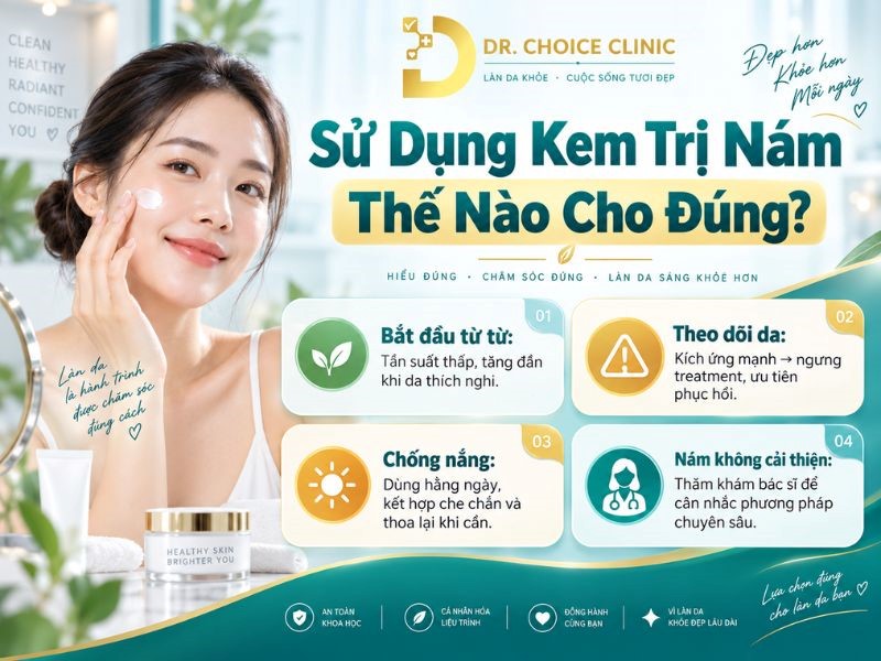 Kem Trị Nám: Ưu Nhược Điểm Và Top Sản Phẩm Nổi Bật 21 Cách sử dụng kem trị nám