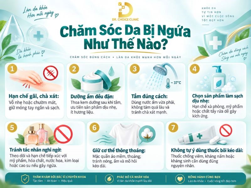 Ngứa Da: Nguyên Nhân, Phân Loại, Cách Nhận Biết Và Chăm Sóc Đúng Cách 17 Cách chăm sóc da bị ngứa