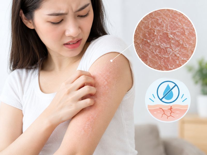 Ngứa Da: Nguyên Nhân, Phân Loại, Cách Nhận Biết Và Chăm Sóc Đúng Cách 11 Da khô gây ngứa