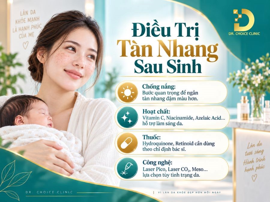 Tàn Nhang Sau Sinh: Nguyên Nhân & Cách Điều Trị Hiệu Quả 10 Điều trị tàn nhang sau sinh