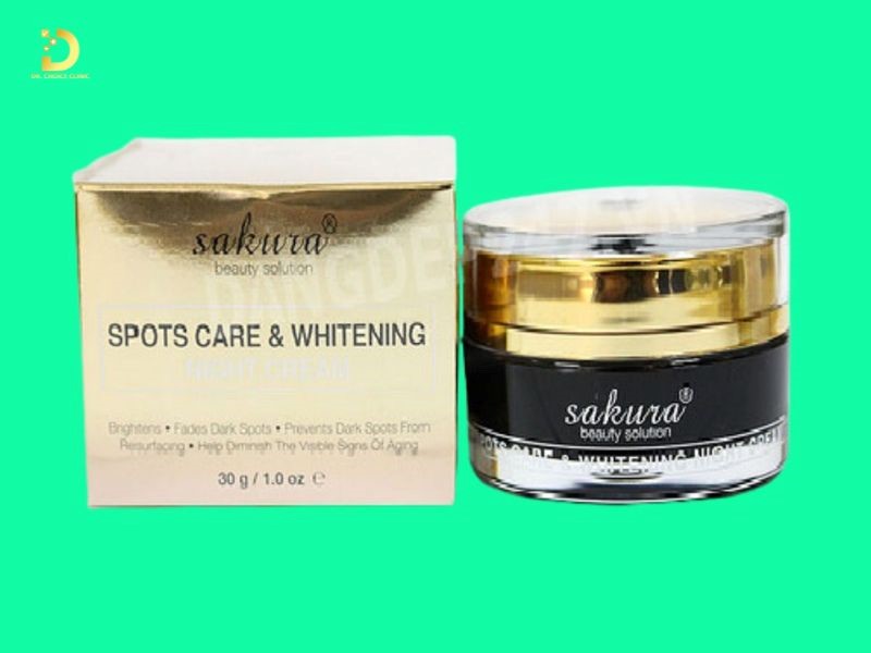 Kem Trị Nám: Ưu Nhược Điểm Và Top Sản Phẩm Nổi Bật 17 Kem Sakura Spots Care & Whitening Night Cream