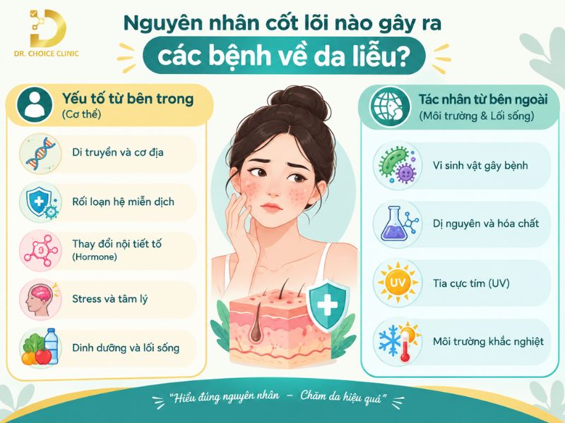 Top 15 Bệnh Ngoài Da Thường Gặp & Cách Phòng Tránh Hiệu Quả 35 Nguyên nhân chính gây ra các bệnh về da liễu