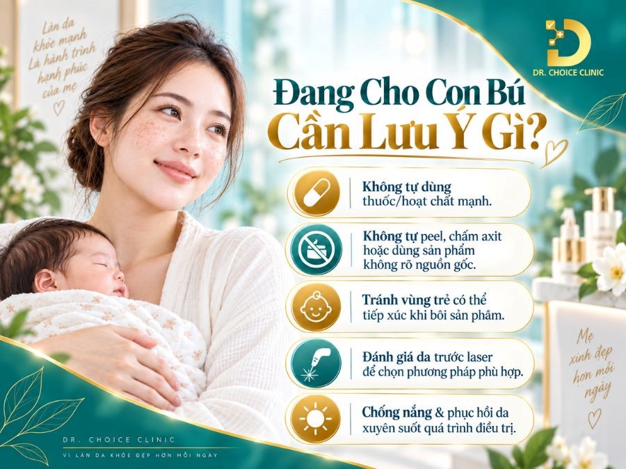 Tàn Nhang Sau Sinh: Nguyên Nhân & Cách Điều Trị Hiệu Quả 11 Lưu ý khi điều trị tàn nhang cho phụ nữ đang cho con bú