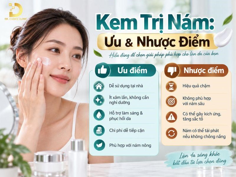 Kem Trị Nám: Ưu Nhược Điểm Và Top Sản Phẩm Nổi Bật 14 Ưu nhược điểm của kem trị nám